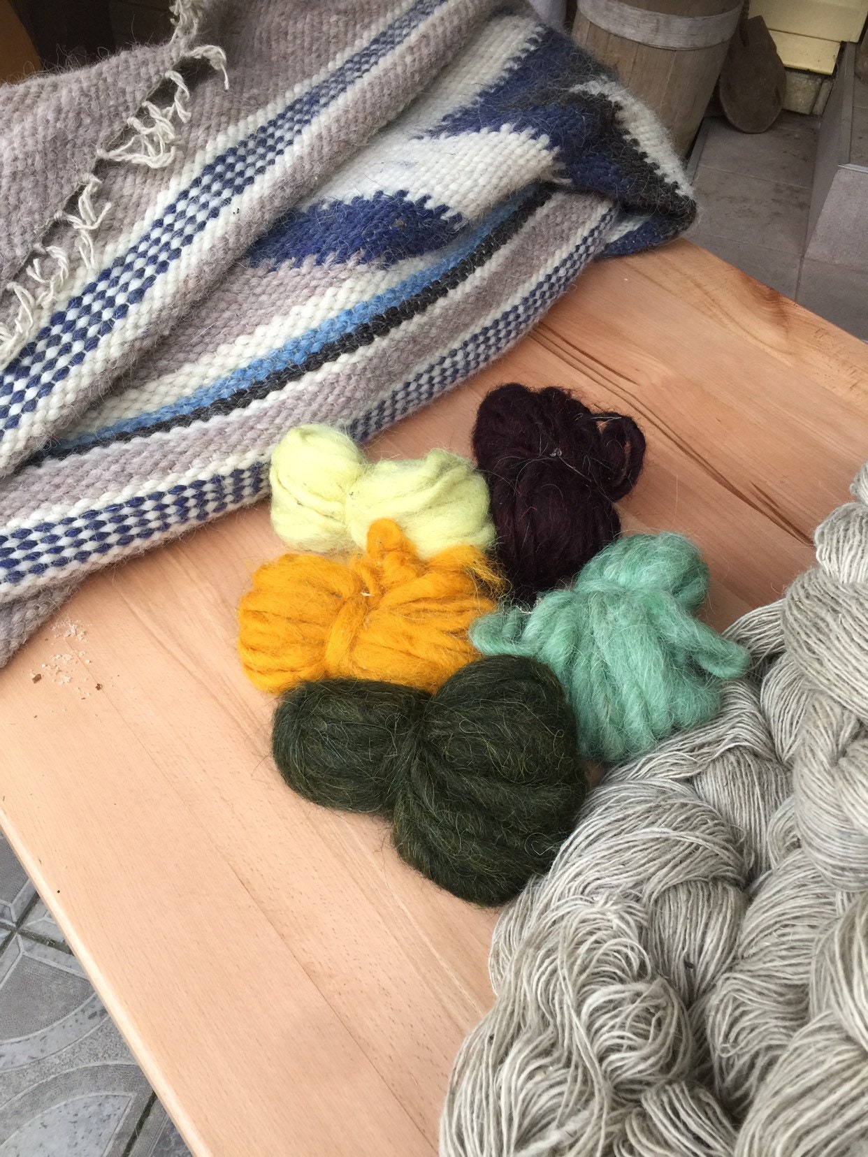 Wool Blanket King Size Carpet Natural Coverage Beige Queen Etsy