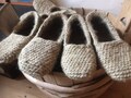 Handmade Wool Slippers: Therapeutic Massage, Leather Sole product logo