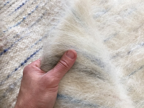 Baby soft blanket-wool Throw blanket-white blanket-natural coverlet -natural warm blanket-double blanket-bedroom decor-Christmas gifts