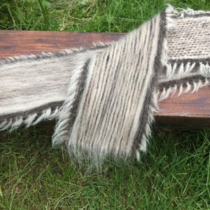 Handmade Carpathian Sheep Wool Belt: Warm Therapeutic Massage Belt