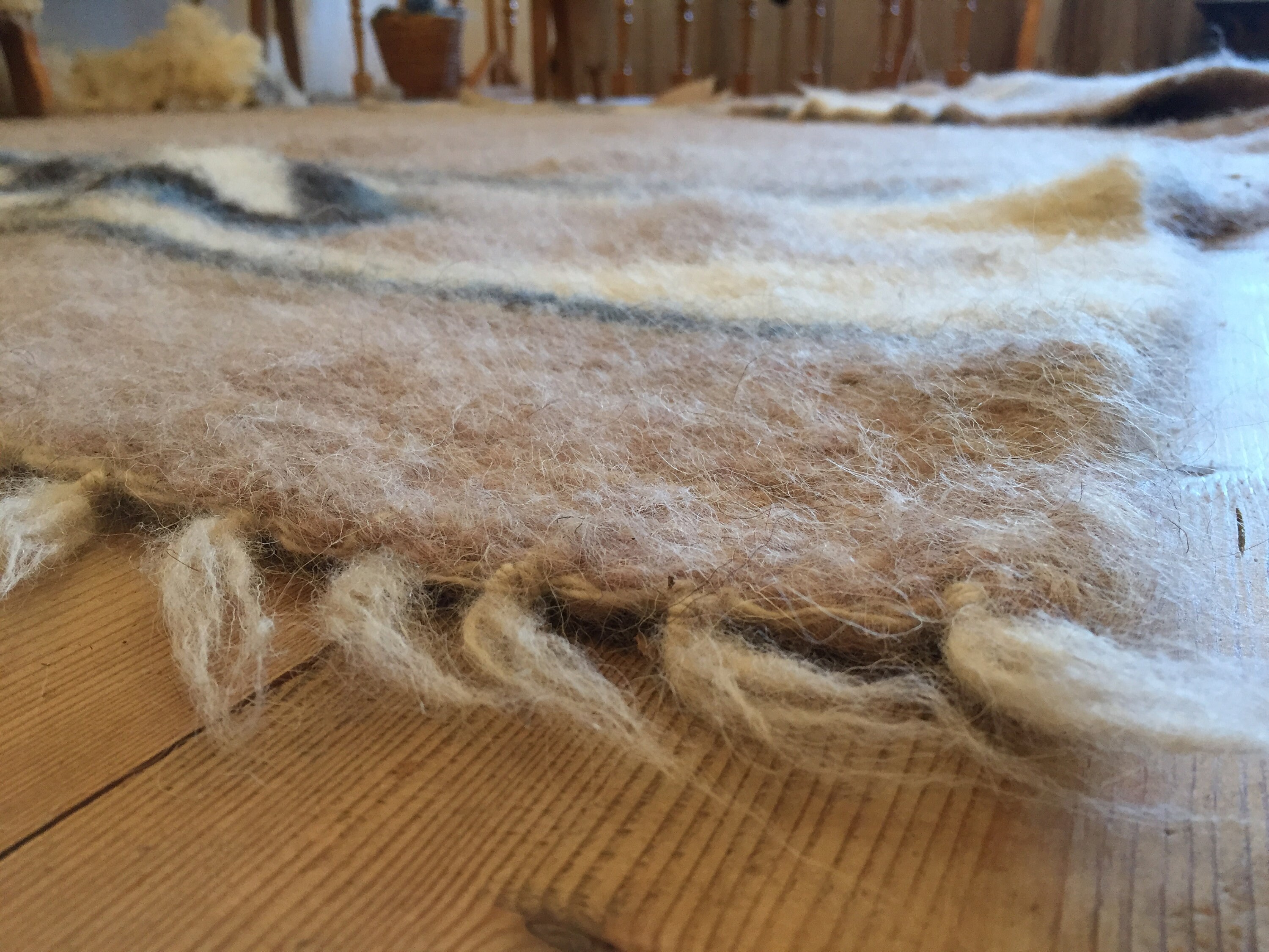 Wool Blanket King Size Carpet Natural Coverage Beige Queen Etsy Australia