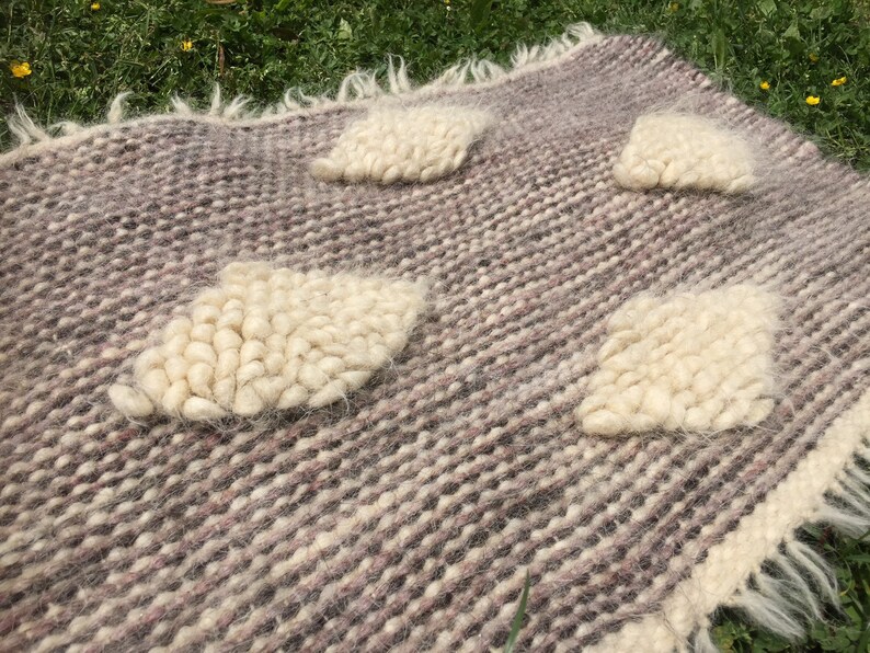 Woven Organic Rug/gray Rag Rug/pet Little Mat/hand Woven Throw - Etsy