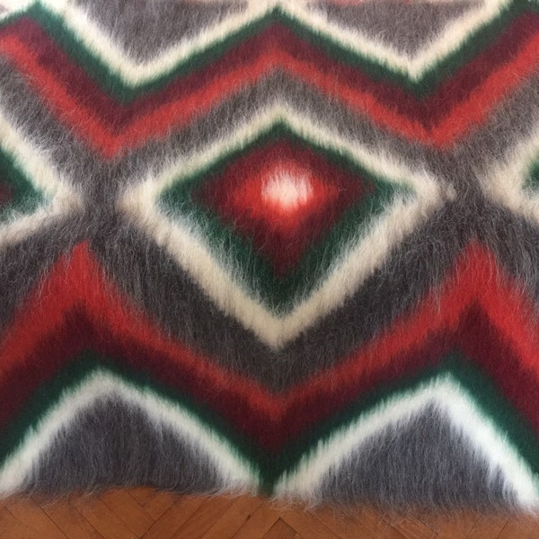 Made in Ukraine Carpathian traditional blanket/Ukrainian weaving/folk crafts hutzuls/Warm natural 100% wool blanket