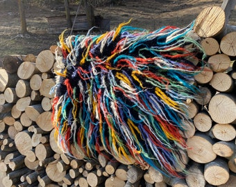 Made in Ukraine Woven wool rug/Multicolour Rug