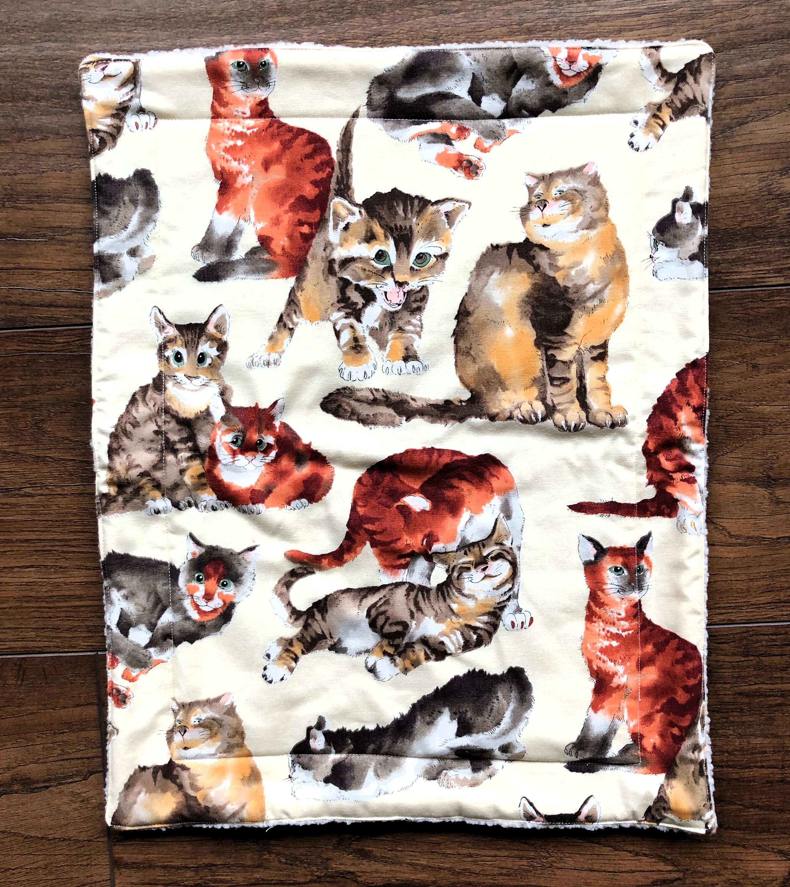 Fleece Cat Bed Etsy