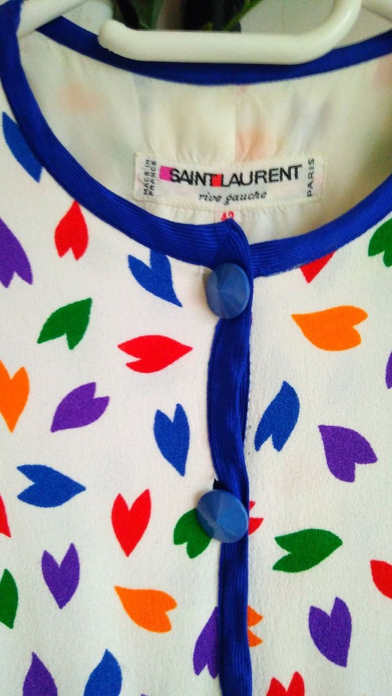 Yves Saint Laurent Patterned Shirt Jacket, Fall-W… - image 10