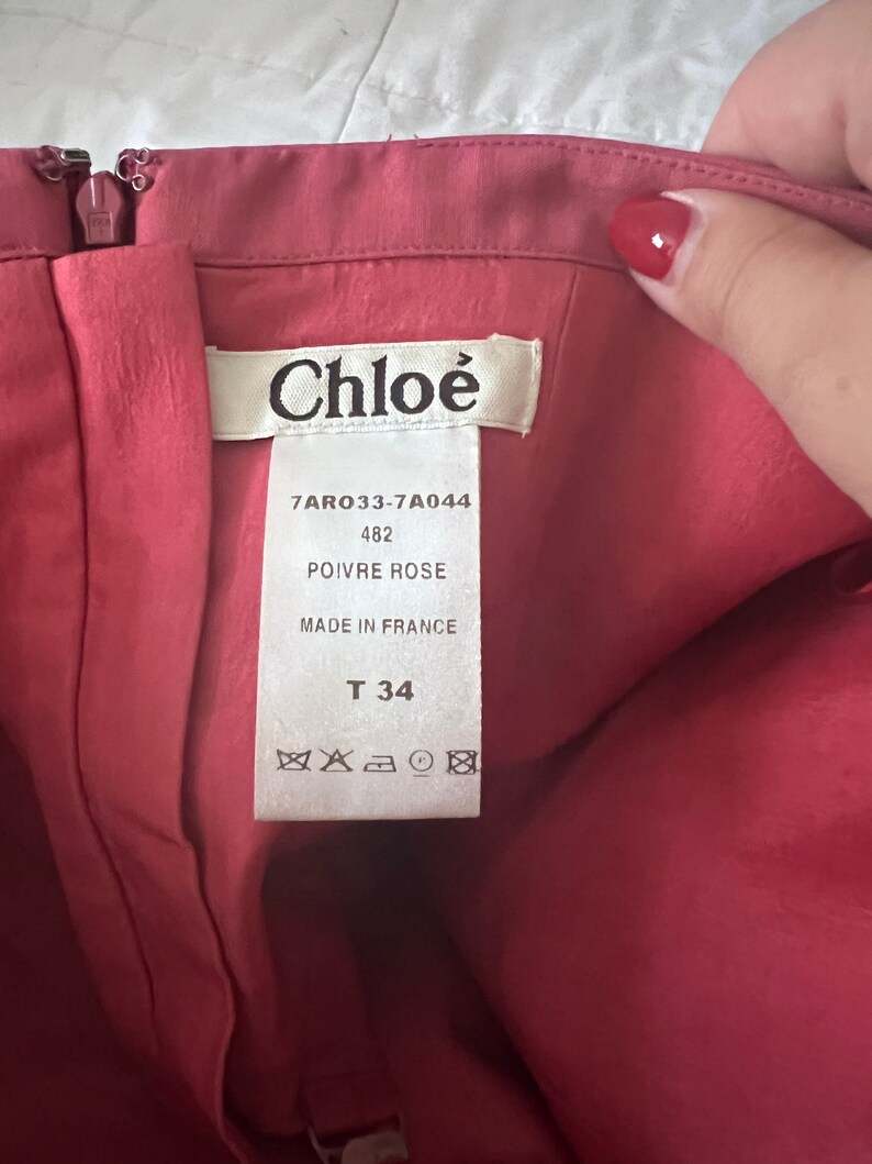 Chloe vintage 90s 2000 wool corset dress. Size 34/ US XXS image 6