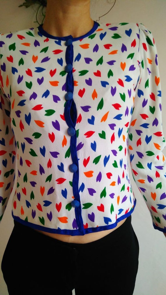 Yves Saint Laurent Patterned Shirt Jacket, Fall-W… - image 1