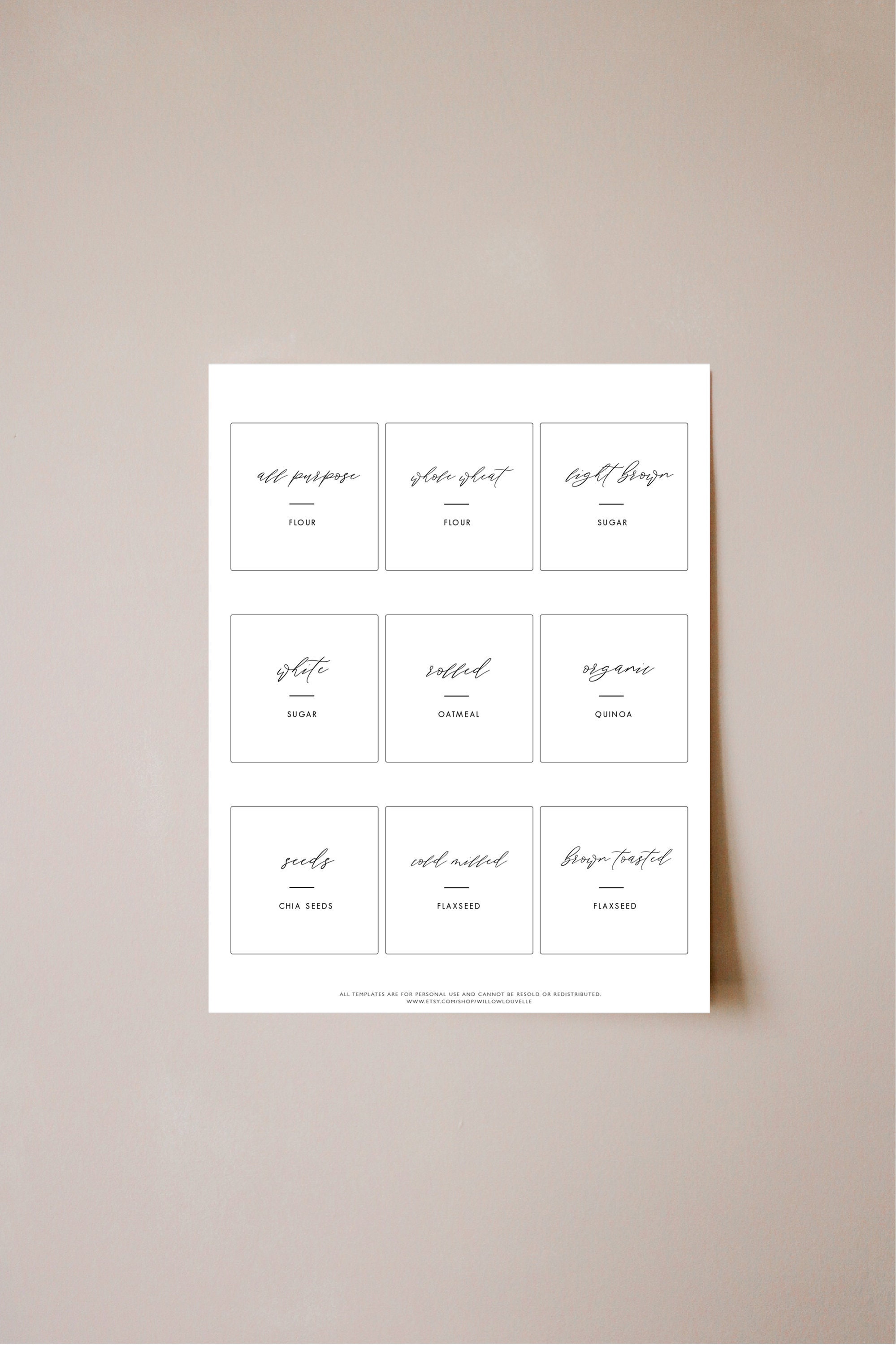 Printable Pantry Labels, Editable Labels, Editable Pantry Labels, Avery 23, Minimal Labels, Digital Template, Customize Labels, DIY Label In Pantry Labels Template Printable Pantry Labels, Editable Labels, Editable Pantry Labels, Avery 23, Minimal Labels, Digital Template, Customize Labels, DIY Label In Pantry Labels Template