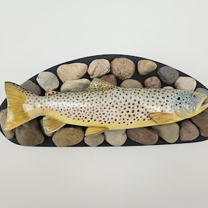 Hand Carved 20&quot; Brown Trout