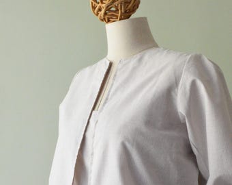 RIGATINO crewneck COTTON bomber jacket in pure cotton shirting. Unlined, with a zip and rounded collar.