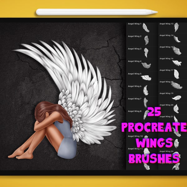 Timbres d’ailes de procréation, brosses à ailes de procréation, aile d’ange Procraete