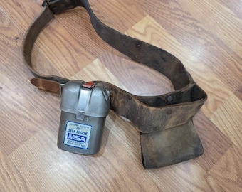 Fhaq7 - VTG Permissible Respirator for Self Rescue – MSA on Leather Belt