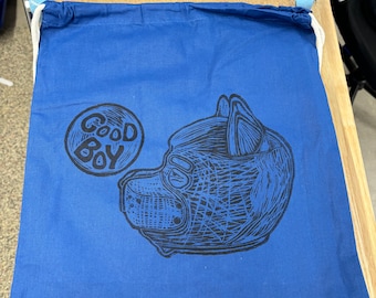 Good Boy Drawstring Bag