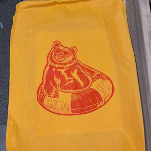 Bear Float Drawstring Bag