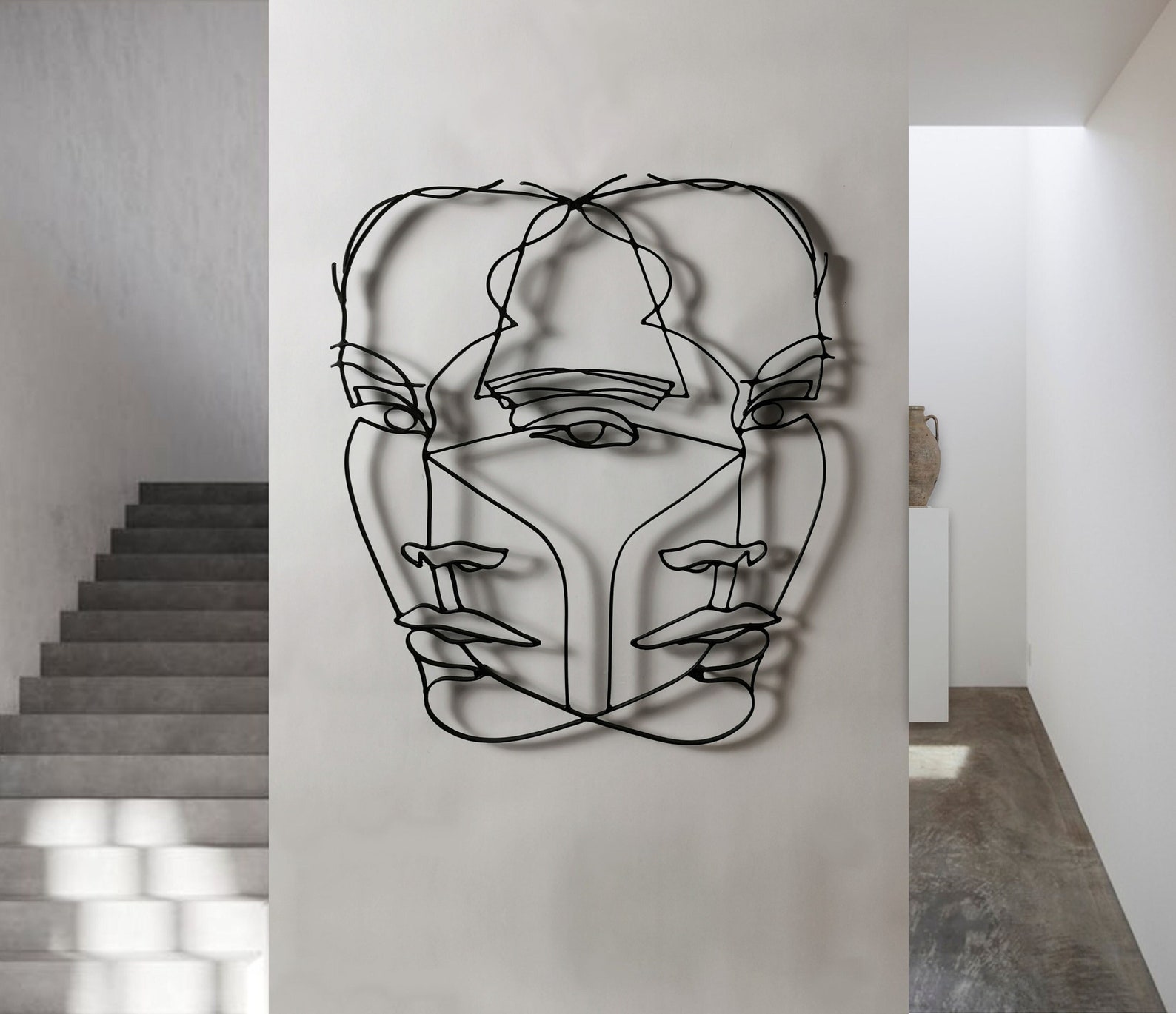 Metal Wall Art roza Modern Abstract Art Abstract Etsy