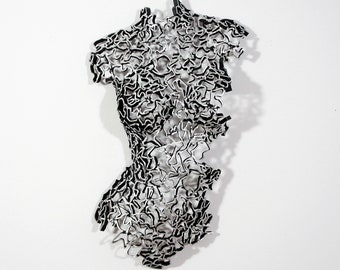 Metal Wall art Home Decor Abstract sculpture Torso