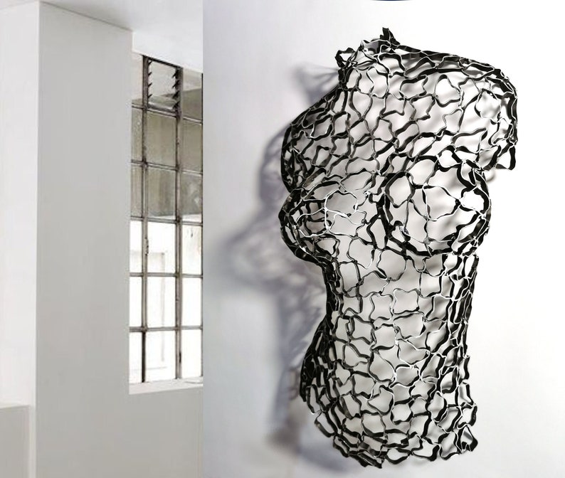 Metal Wall Art Sculpture Torso  Lola 