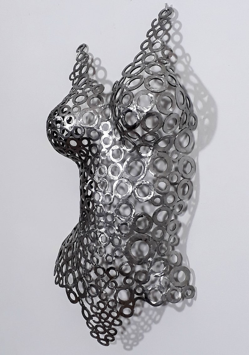 Metal Wall Art Torso Unique Wall Art Metal Wall Art Etsy