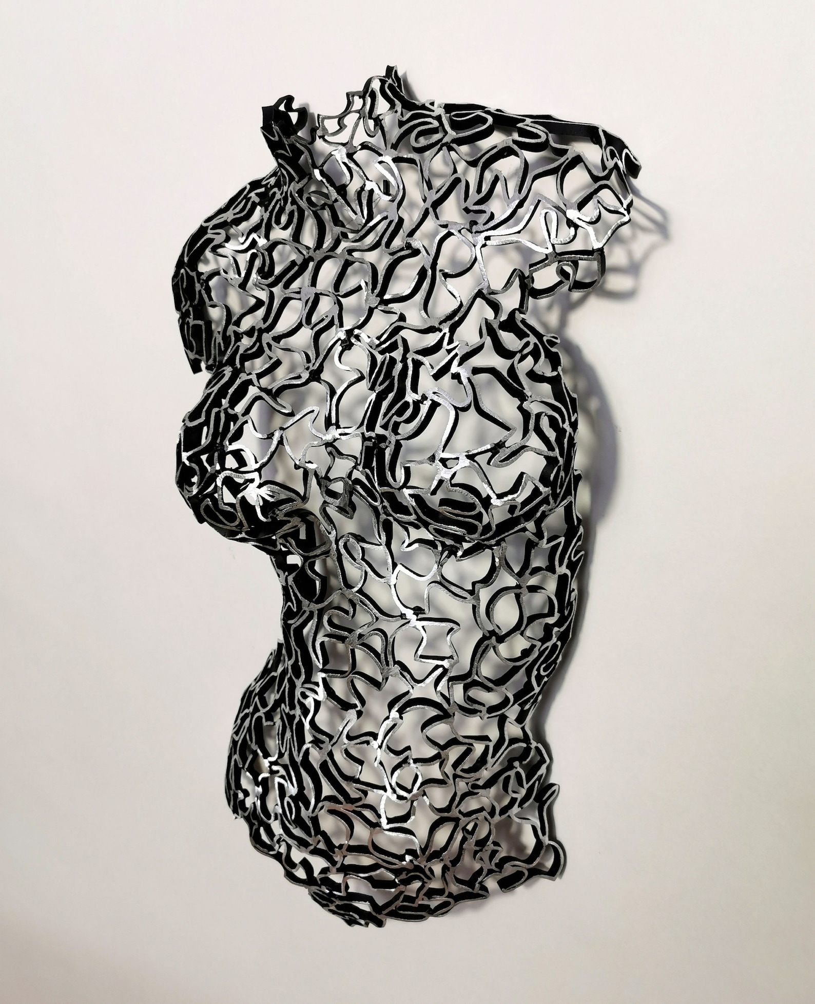 Metal Wall Art Original Sculpture Female Torso Home Decor 3D Etsy