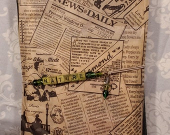 Junk Journal with Ephemera Envelope - Vintage Theme