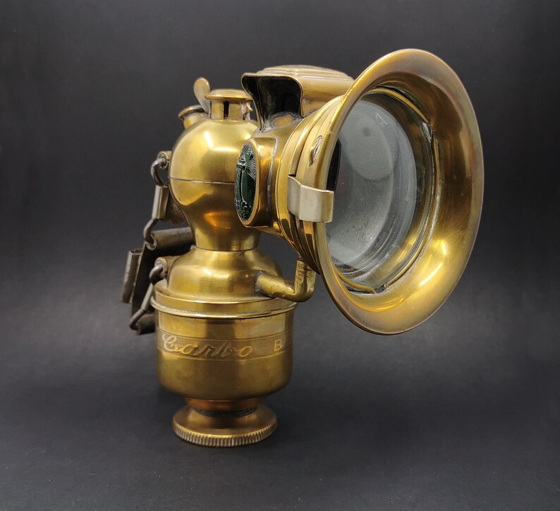 Antique Carbide Bicycle Lamp Miller Rare Lighthouse Jewel Etsy