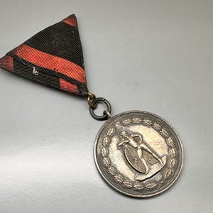 Antique German Cycling Trophy Award Medal 1892 3rd Prize