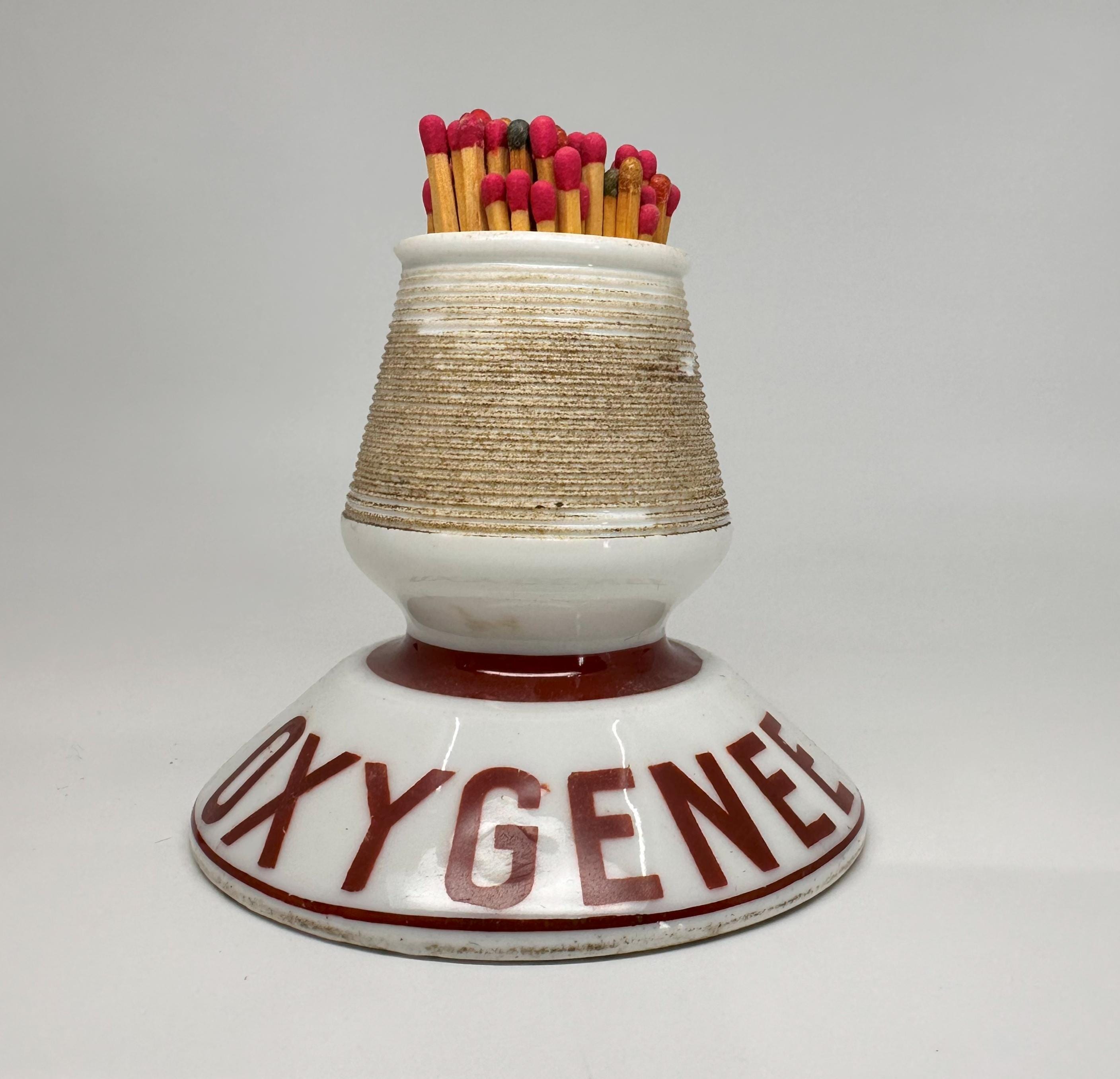 アンティーク　ブロンズ製　置物　マッチホルダー　ポルカパリジェンヌ Vintage French Match Holder Striker, Parisian Café Advertising - Etsy