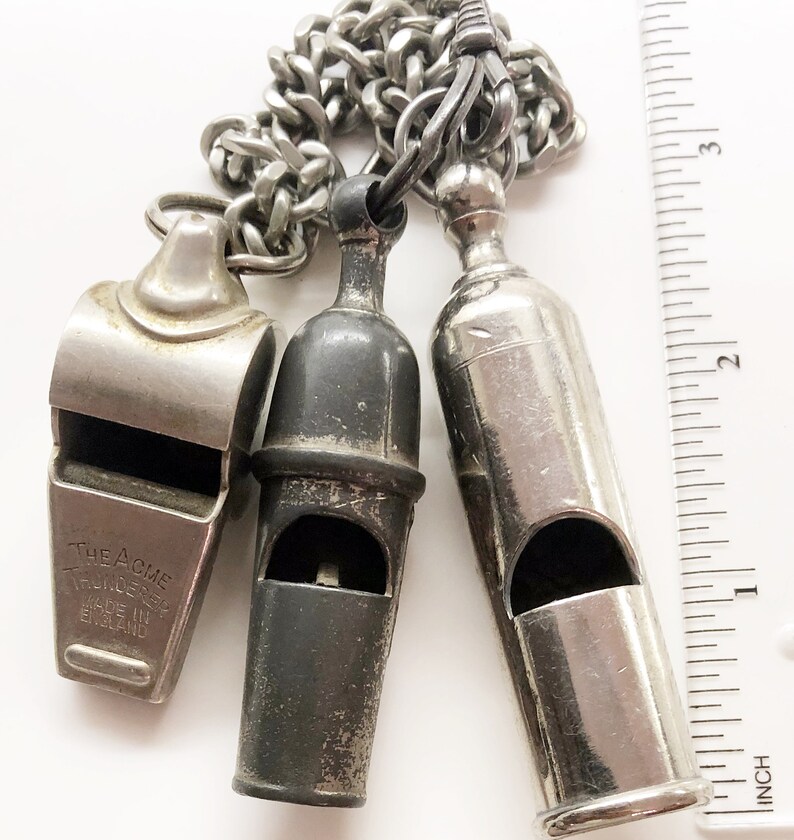 Vintage Whistle Collection Whistle Lot 3 X French Whistles Etsy