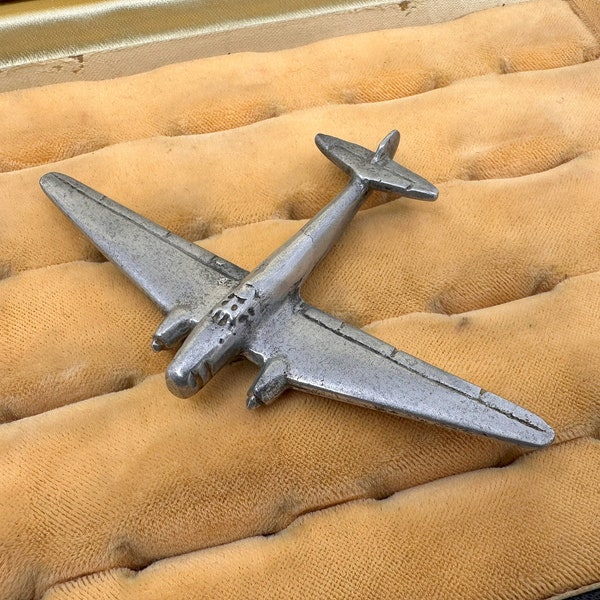 British WWII Bomber, Vickers Wellington, Vintage Aluminum Airplane, Plane Lovers Gifts, Aviation Gifts