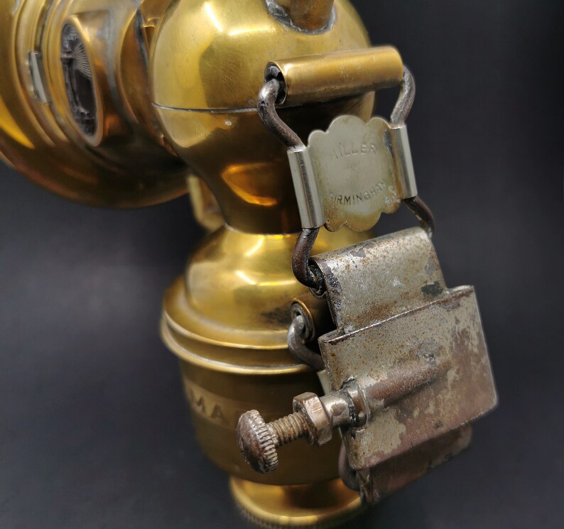 Antique Carbide Bicycle Lamp Miller Rare Lighthouse Jewel Etsy