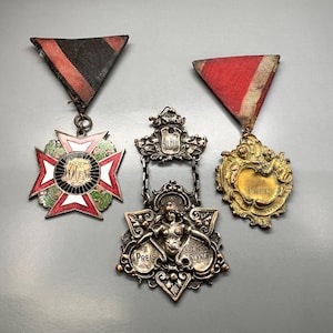 Antique German Cycling Trophy Award Medals