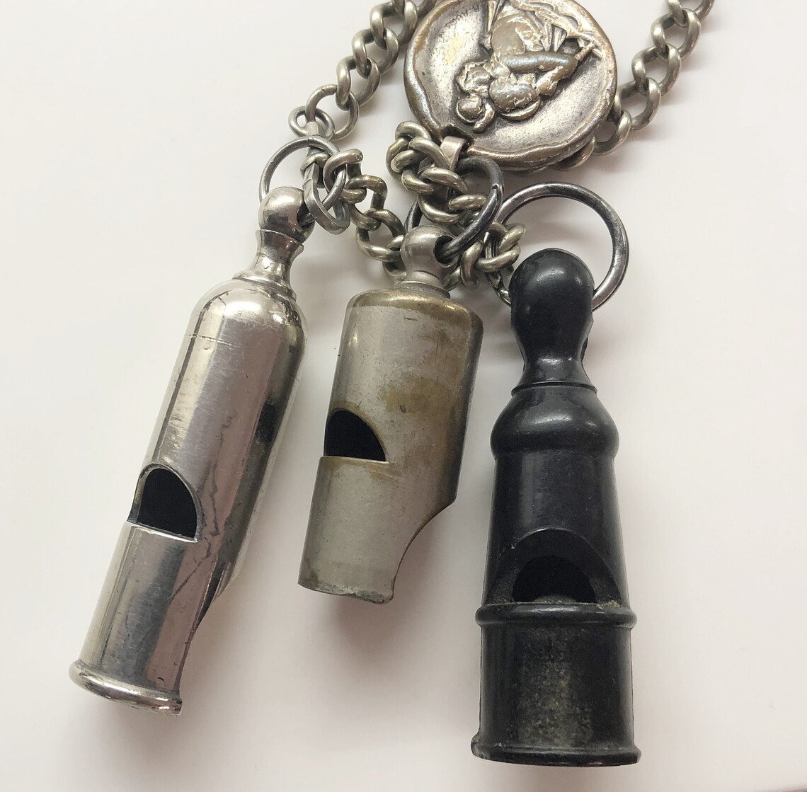 Vintage Whistle Collection Whistle Lot 3 X French Whistles Etsy