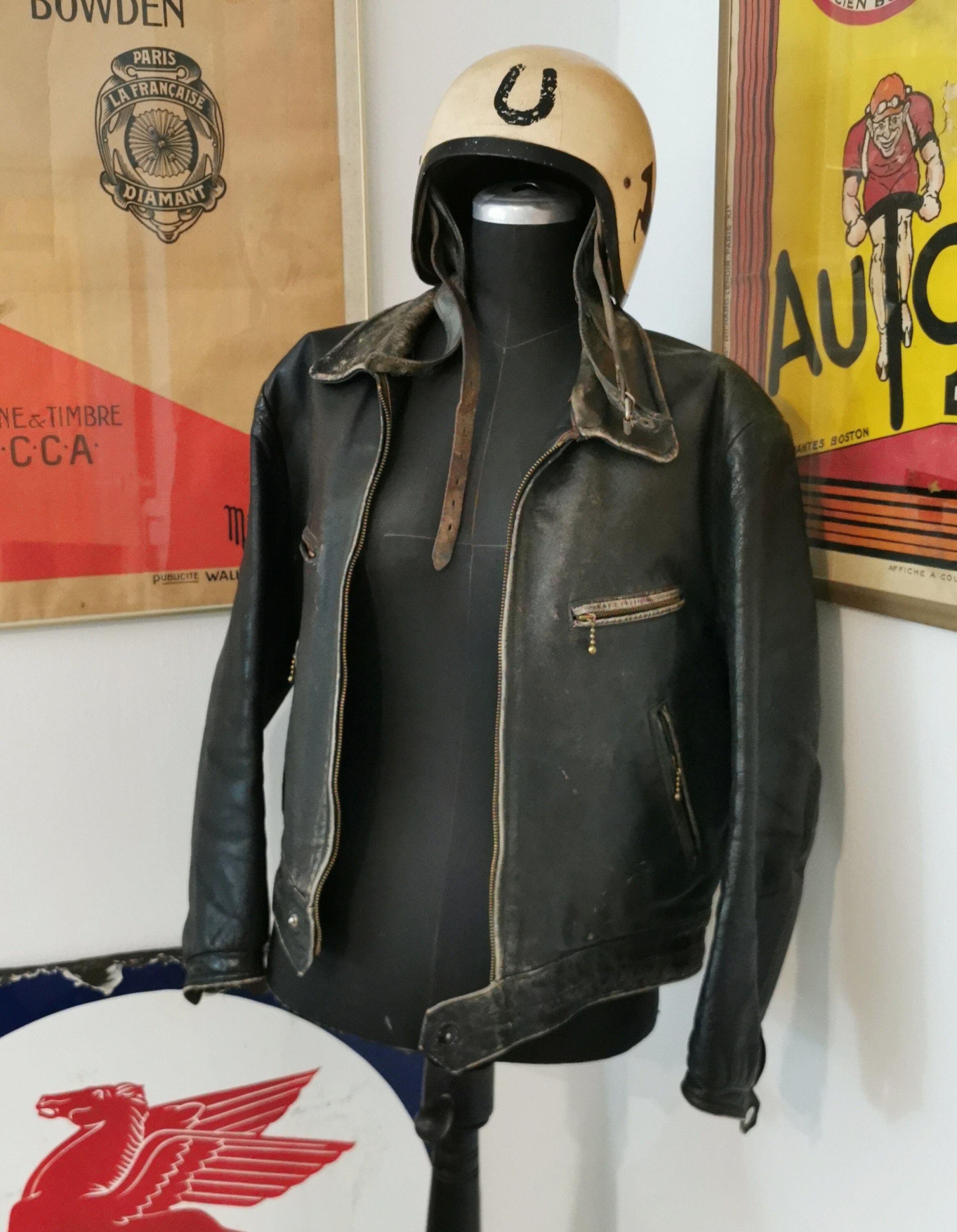 Vintage German Motorcycle Leather 
