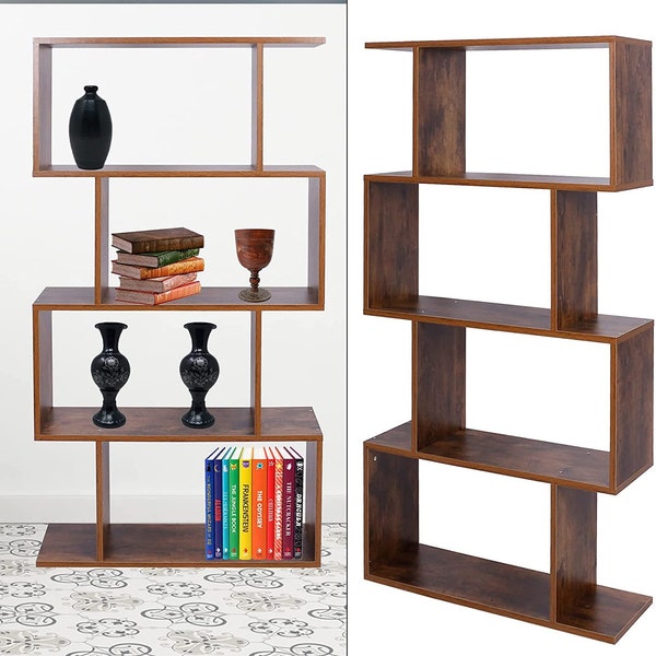 Bookcase Storage Unit Wooden Cube Bookshelf Display Stand Free Standing Shelving Units Divider Room Organizer,