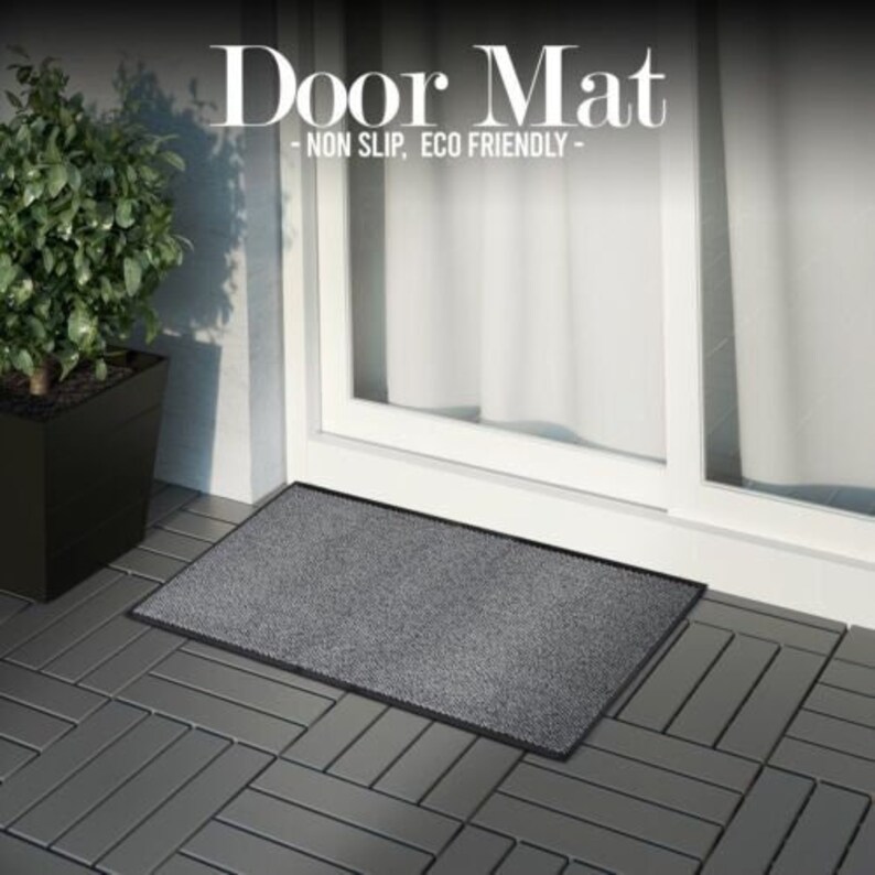Heavy Duty Washable Rubber Entrance Door Mat Barrier Mat Etsy UK