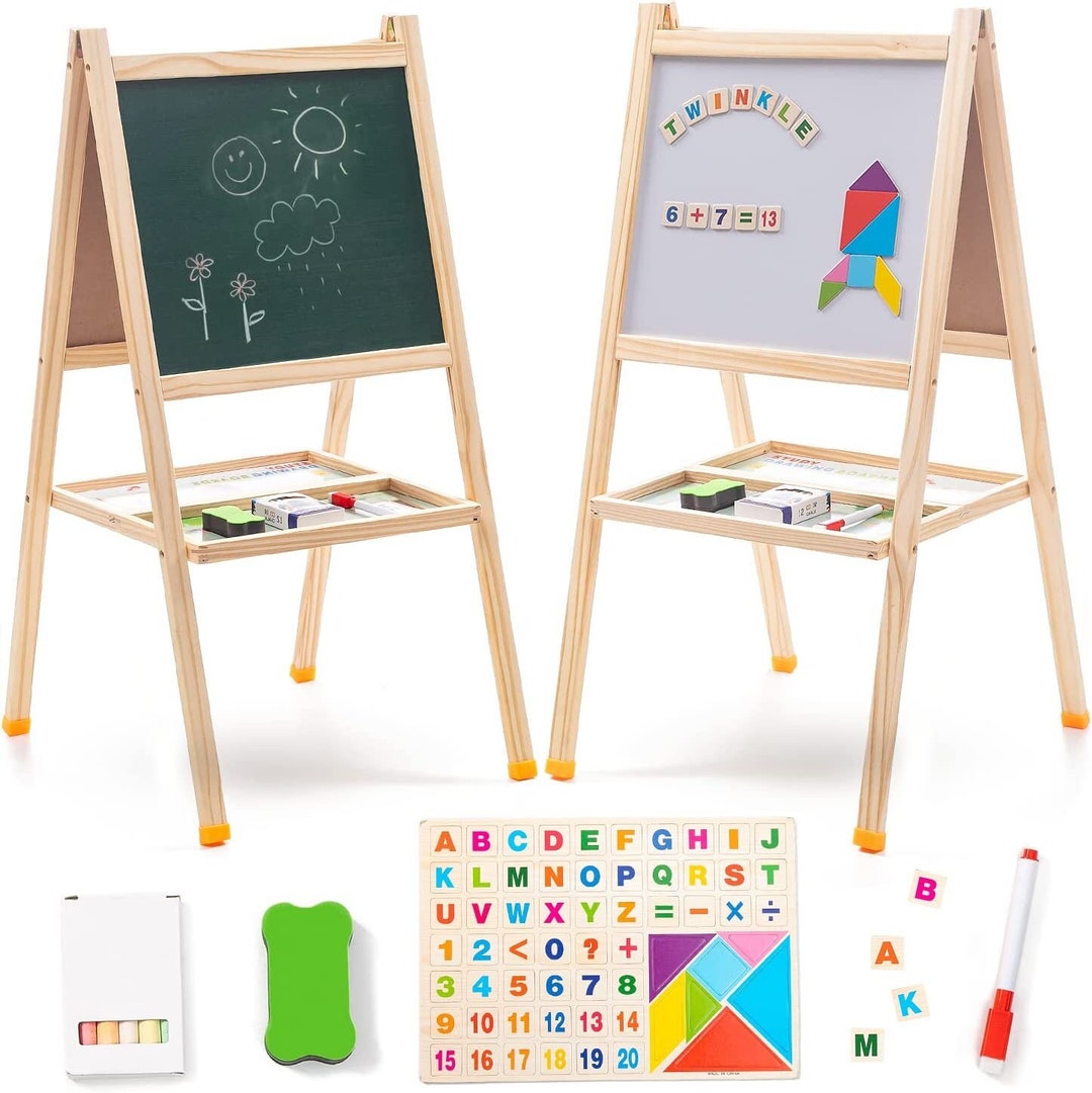 Professional Drawing Board Wooden Easel Double Sided Standing Etsy UK