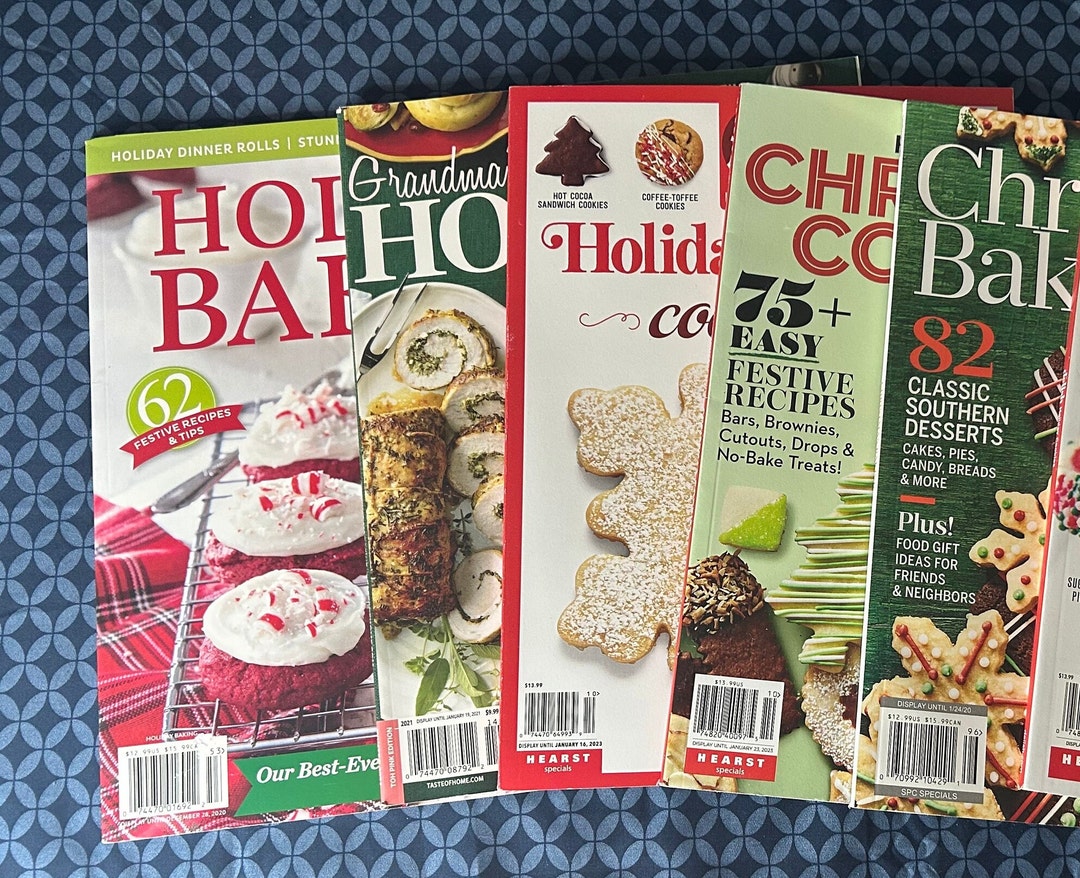 Holiday Cookbooks Combo Christmas Baking, Good Housekeeping , Food