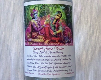 Sacred Rose Water Spray Face Toner Mist Facial Care Rose Essence