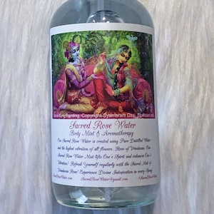 Sacred Rose Water Spray Face Toner Mist Facial Care Rose Essence