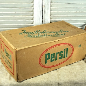 vieux carton Persil, boîte en carton - 40s / 50s