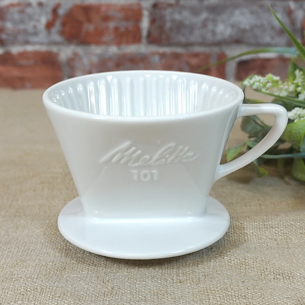 Melitta Filter, Kaffeefilter, Porzellanfilter - 50er Jahre - Melitta 101 - 3-Loch Filter