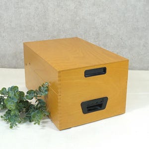 60s XL kaartenbak, brievenbak - bureau, kantoor, opbergruimte
