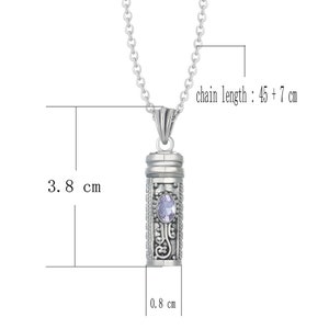 Ornate Stash vial / prayer box necklace/poison necklace/pill box pendant image 9