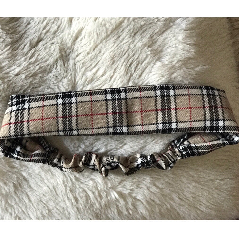 Burberry styled headband Etsy