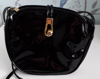 Black patent handbags debenhams best sale