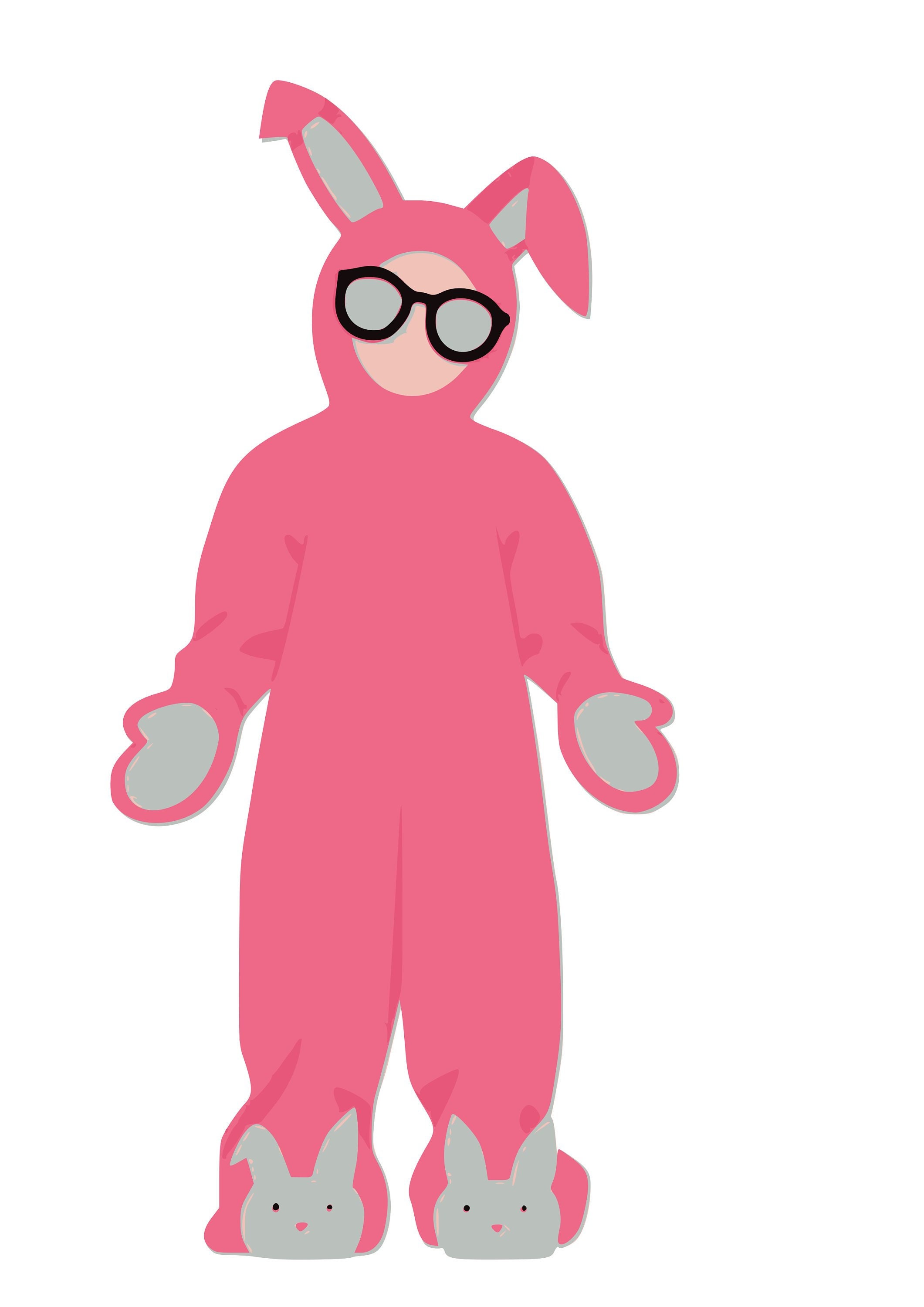Download A Christmas Story Ralphie in Bunny Suit SVG | Etsy