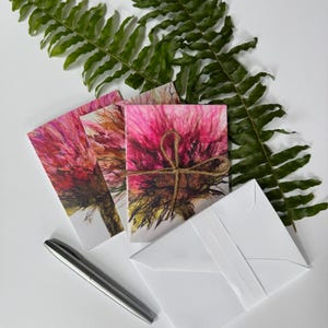 Fine Art-notitiekaarten - blanco kaarten met bloemen