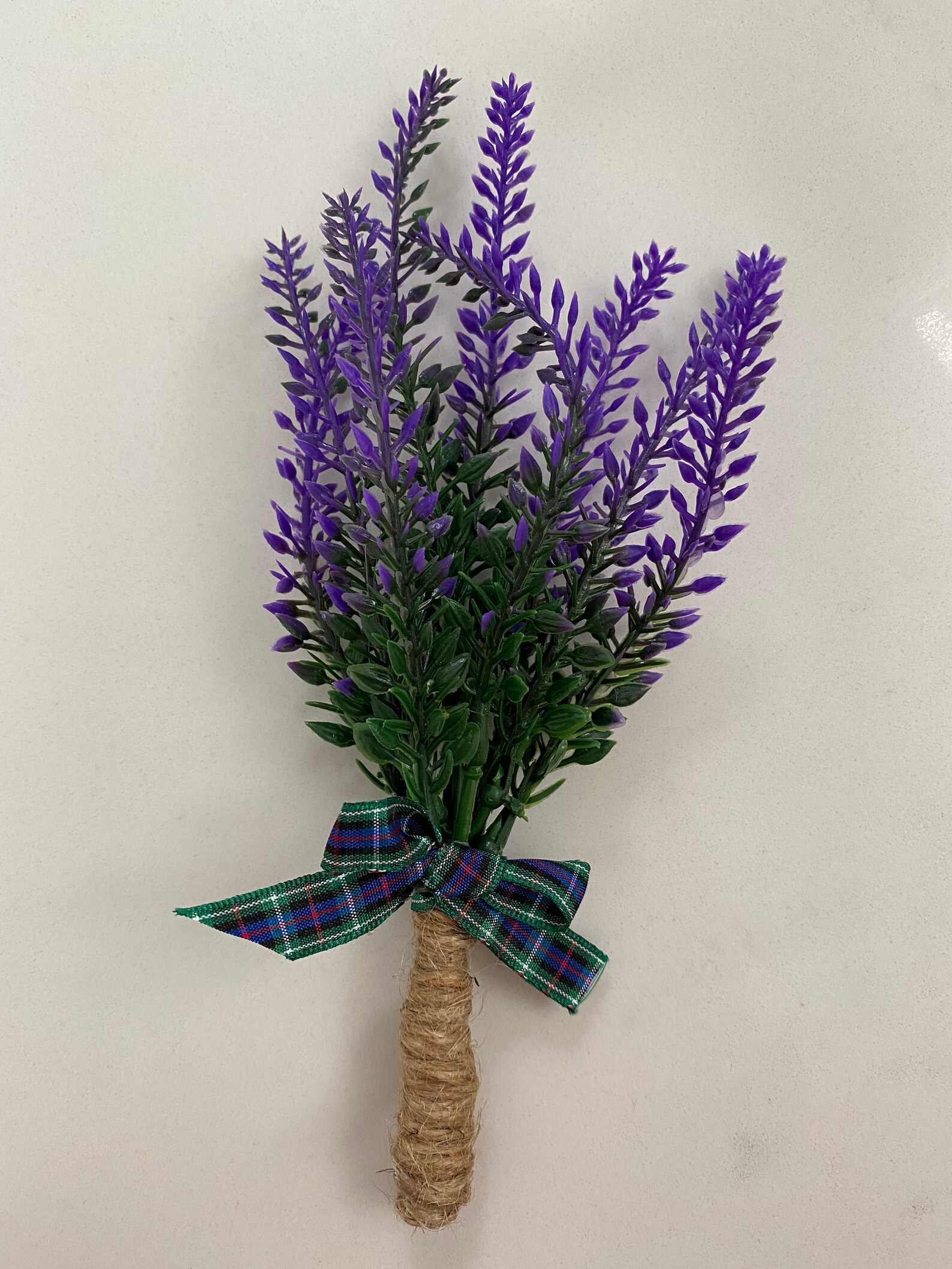 Artificial Purple Rustic Heather Buttonhole/buttonaire Etsy