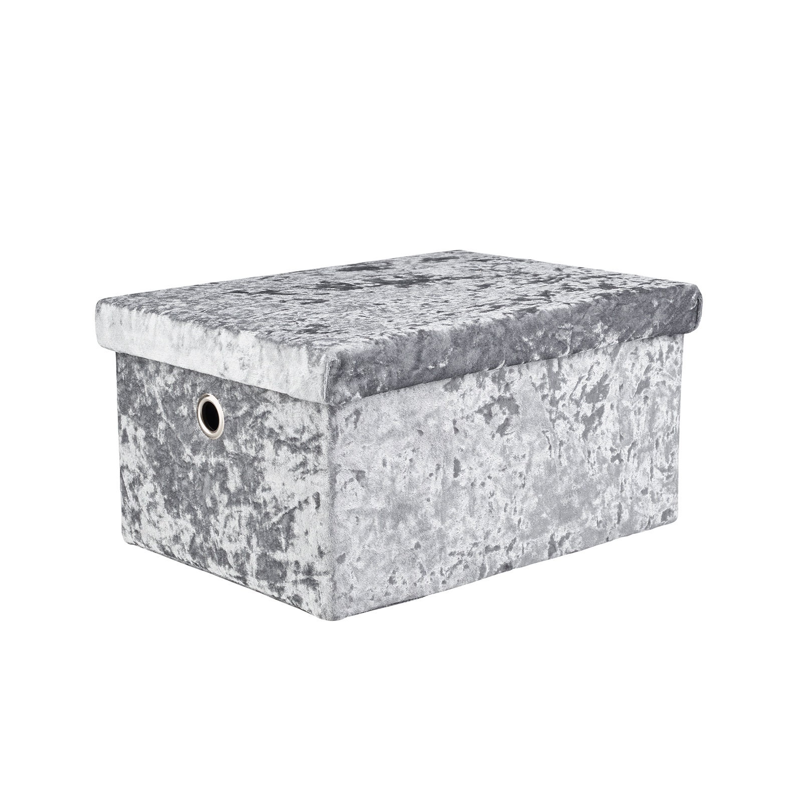 Velvet grey cheap storage box